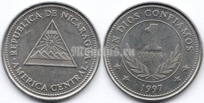 монета Никарагуа 1 кордоба 1997 год