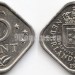 монета Нидерландские Антильские острова 5 центов 1983 год