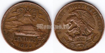 монета Мексика 20 сентаво 1963 год