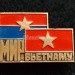 Значок СССР Мир Вьетнаму Флаг