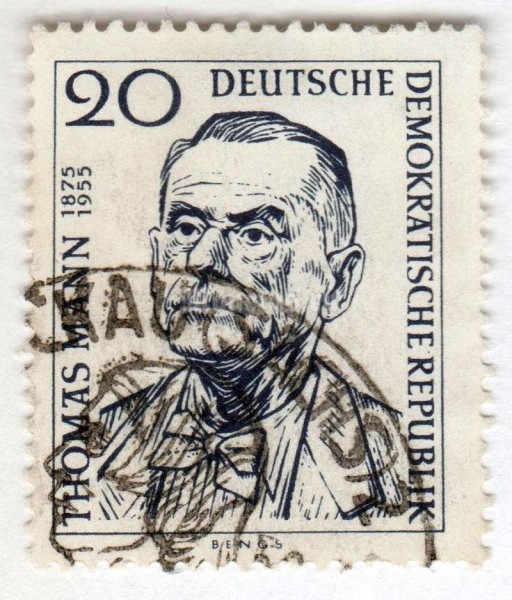марка ГДР 20 пфенниг "Otto Meier (1889-1962)" 1956 год Гашение
