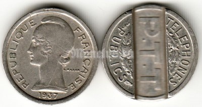Телефонный жетон Франция 1937 год