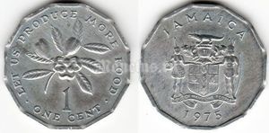 монета Ямайка 1 цент 1975 год FAO