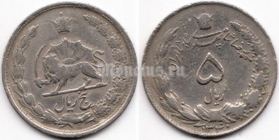 монета Иран 5 риалов 1978 год
