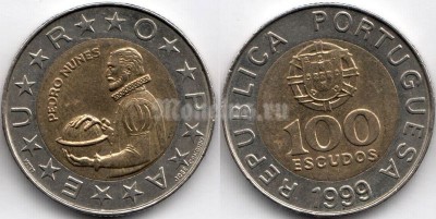 монета Португалия 100 эскудо 1999 год