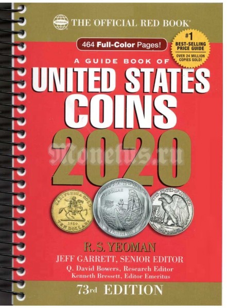 Каталог монет США Red Book Yeoman 2020, 73rd Edition