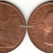 монета Великобритания 1 пенни 1966 год
