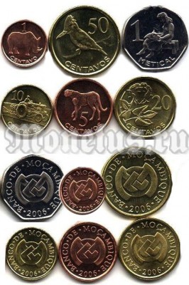 Мозамбик набор из 6-ти монет