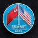 Значок SUMMIT Саммит Москва Moscow СССР и США USSR USA 1988 флаг