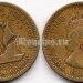 монета Восточные Карибы 5 центов 1955 год