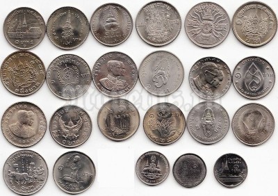 Таиланд набор из 23-х монет 1 бат