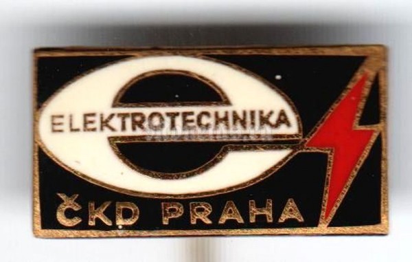 Значок ( Техника ) "Электроника, СКД" Прага ( Черный )