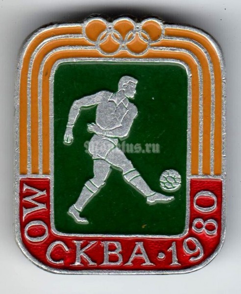 Значок ( Спорт ) "Москва-80, Футбол"