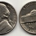 монета США 5 центов 1964 год без отметки монетного двора