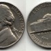 монета США 5 центов 1964 год без отметки монетного двора