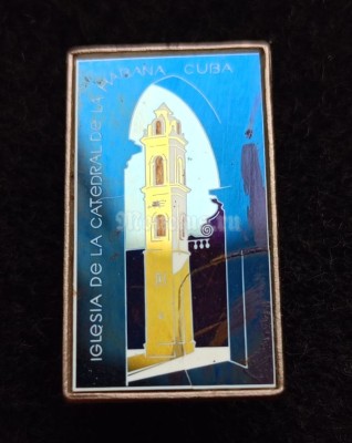 Куба Cuba Iglesia de la catedral de la Habana Кафедральная церковь Гаваны, ситалл зеркальный стекло