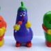 Киндер Сюрприз, Kinder, Ландрин Винни Пух Огород кролика, набор из 3-х фигур ананас баклажан перец