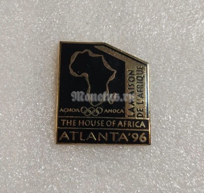 Значок ( Спорт ) Олимпиада. Атланта Atlanta 1996 Ассоциация национальных олимпийских комитетов Африки