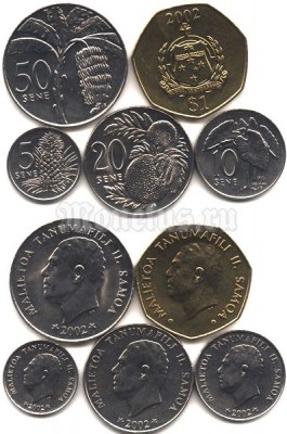 Самоа набор из 5-ти монет