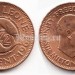 Монета Сьерра-Леоне 1/2 цента 1964 год