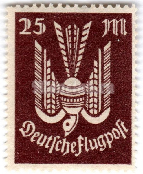 марка Немецкий рейх 25 рейхсмарок "Air,Pigeon" 1923 год