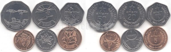 Мадагаскар набор из 6-ти монет