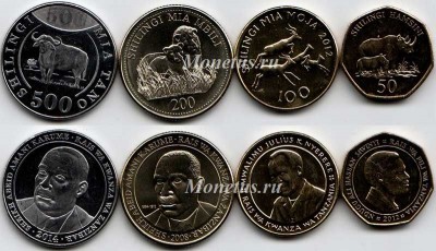 Танзания (Занзибар) набор из 4-х монет 2012 год