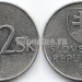 монета Словакия 2 кроны 1993 год