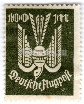марка Немецкий рейх 100 рейхсмарок "Air,Pigeon" 1923 год