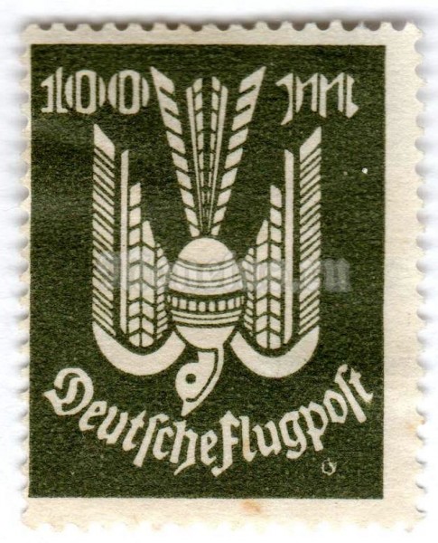 марка Немецкий рейх 100 рейхсмарок "Air,Pigeon" 1923 год