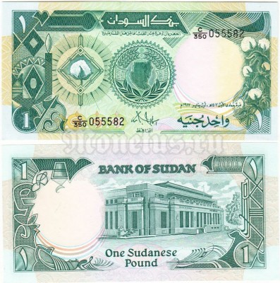 бона Судан 1 фунт 1987 год