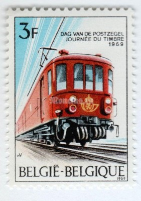марка Бельгия 3 франка "Stamp Day" 1969 год