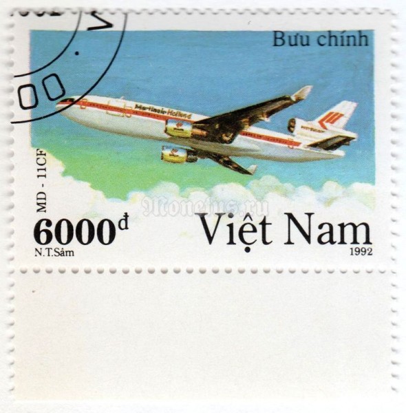 марка Вьетнам 6000 донг "Md - 11cf" 1992 год Гашение