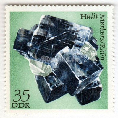 марка ГДР 35 пфенниг "Halite" 1972 год 