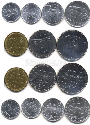 Сан Марино набор из 7-ми монет 1976 год