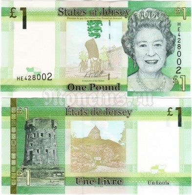 банкнота Джерси (Великобритания) 1 фунт 2004 год