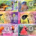 Набор из 6-ти бон Колумбия 2015 год - Птицы