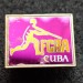 Значок Куба Cuba Революционные Вооружённые Силы FCBA, ситалл зеркальный стекло