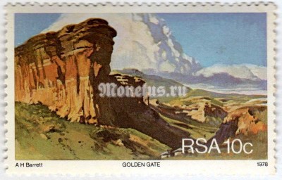 марка Южная Африка 10 центов "Highland Park" 1978 год