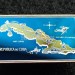 Значок Куба Cuba карта туризм, ситалл зеркальный стекло