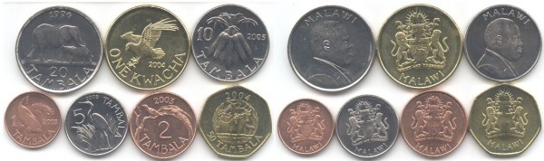 Малави набор из 7-ти монет