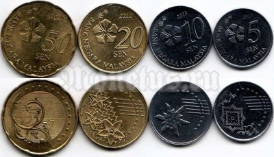 Малайзия набор из 4-х монет 2012-2013 год