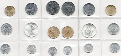Сан Марино набор из 9-ми монет 1981 год