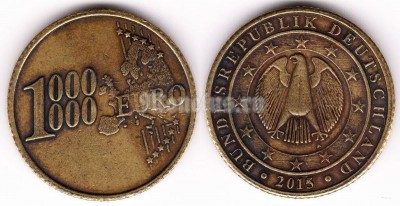 Сувенирный жетон 1 000 000 евро