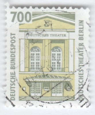 марка ФРГ 700 пфенниг "German Theater, Berlin" 2002 год Гашение