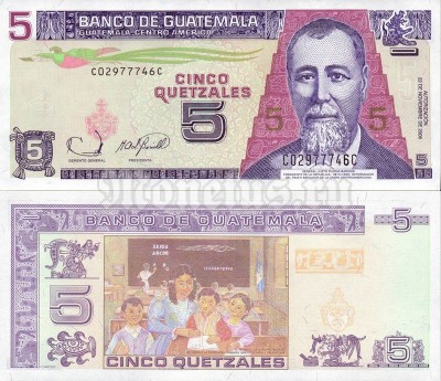 бона Гватемала 5 кетцаль 2006 год