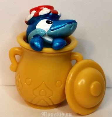 Киндер Сюрприз, Kinder, серия Акулы 1995 год, Али-баба Shalibaba Squalibaba, в кувшине