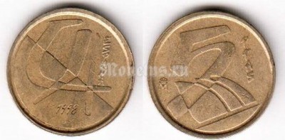 монета Испания 5 песет 1998 год
