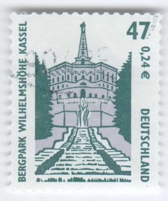 марка ФРГ 47 пфенниг "Mountain park Williamheight, Kassel" 2001 год Гашение