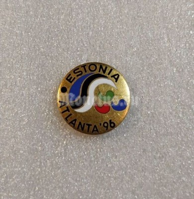 Значок ( Спорт ) Олимпиада. Атланта Atlanta 1996 Олимпийский комитет Эстонии